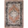 Tapis classique polyester motifs persans Terracotta Signature