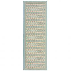 Tapis de couloir d'extérieur pastel multicolore Coast