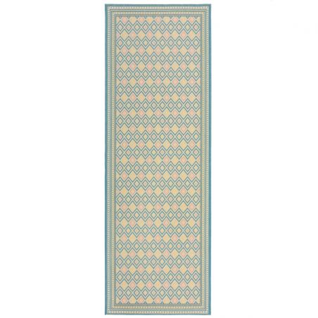 Tapis de couloir d'extérieur pastel multicolore Coast