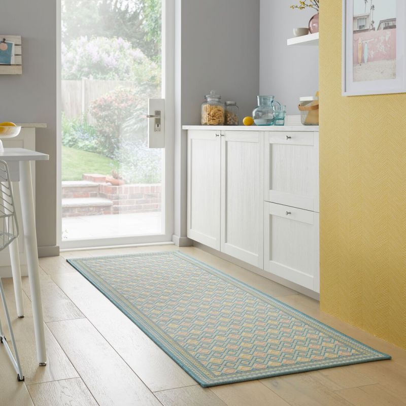 Tapis d'extérieur pastel multicolore Coast