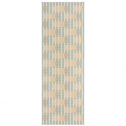 Tapis de couloir d'extérieur pastel multicolore Villa Check