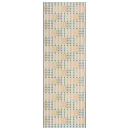 Tapis de couloir d'extérieur pastel multicolore Villa Check