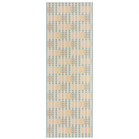 Tapis de couloir d'extérieur pastel multicolore Villa Check