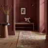Tapis en jute naturel motifs traditionnels multicolores Miley