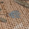 Tapis en jute naturel motifs fleurs multicolores Arriana