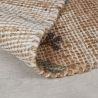 Tapis en jute naturel motifs fleurs multicolores Arriana
