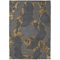 Tapis de salon Design effet Marbre Arco Ocre