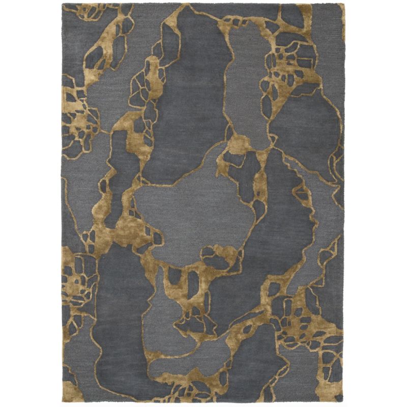 Tapis de salon Design effet Marbre Arco Ocre