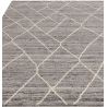 Tapis en laine naturelle motifs losanges blancs Nashville