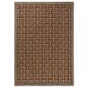 Tapis indoor/outdoor 100% PET Monogram Light Brown