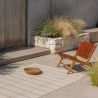 Tapis indoor/outdoor 100% PET Zona Stitch terra