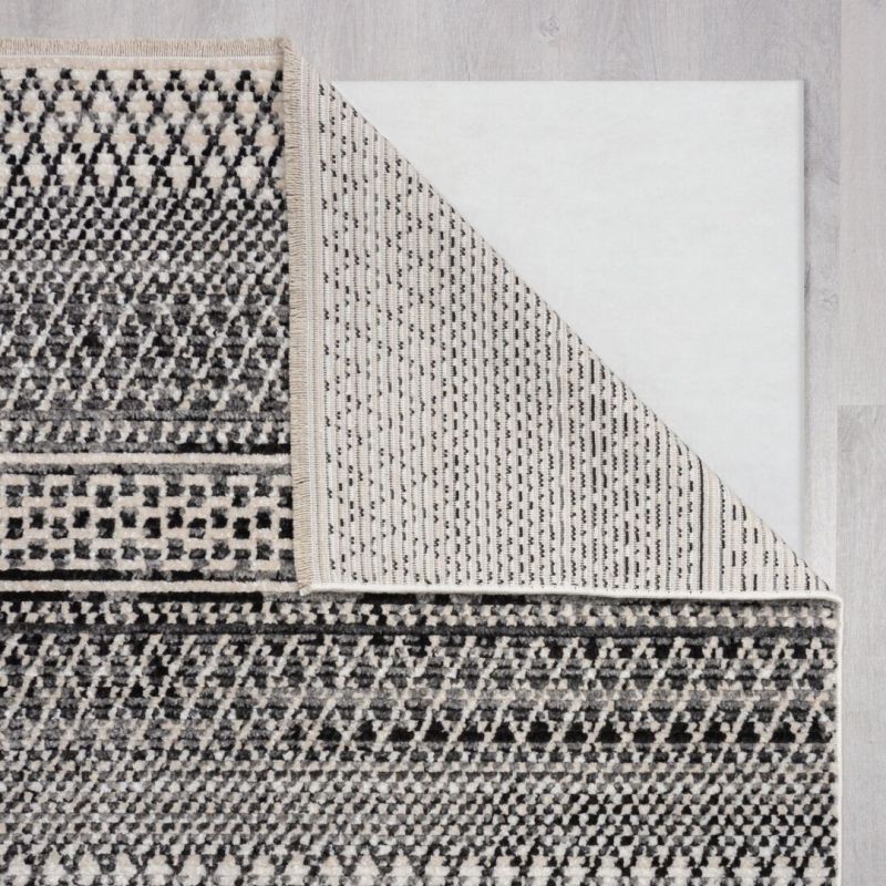 Tapis polypropylène Noir Camino antiderapant