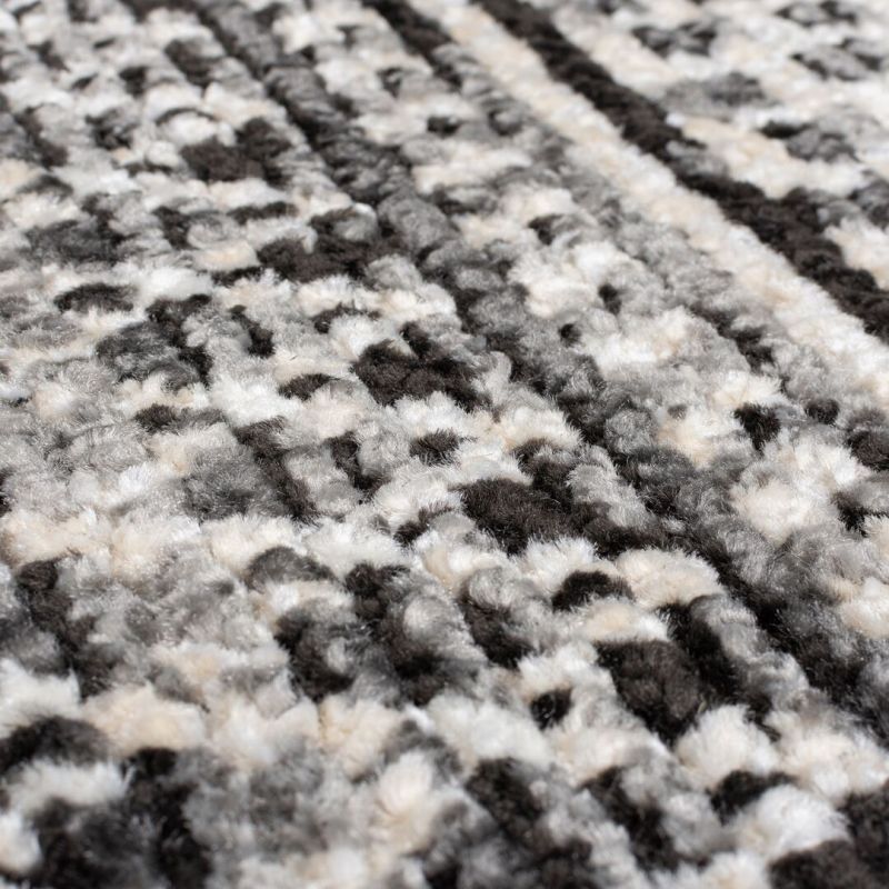 Tapis polypropylène Noir Camino motifs