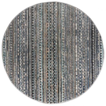 Tapis d'extérieur polypropylène Bleu Camino rond