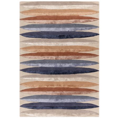 Tapis de salon en laine et viscose multi Padouk