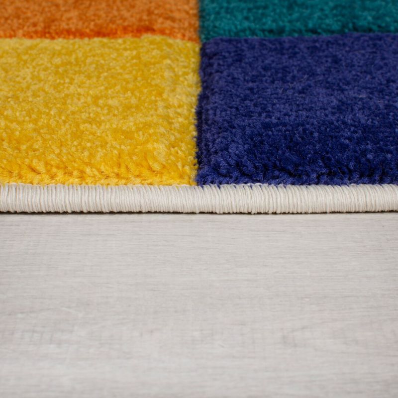 Tapis de salon design multicolore Chacha