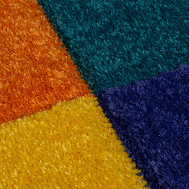 Tapis de salon design multicolore Chacha