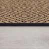 Tapis en jute mélangé noir Diamond coté