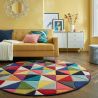 Tapis Design Rond Multicolore Samba