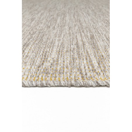 Tapis tissé main en laine Marvel jaune et écru Tapis tissé main en laine Marvel jaune et écru