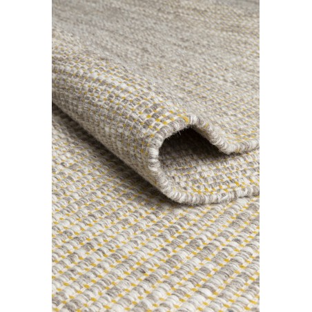Tapis tissé main en laine Marvel jaune et écru Tapis tissé main en laine Marvel jaune et écru