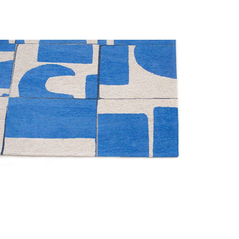 Tapis contemporain en polyester recyclé Papercut Campanula détail