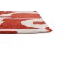 Tapis contemporain rouge en PET Papercut Rust epaisseur