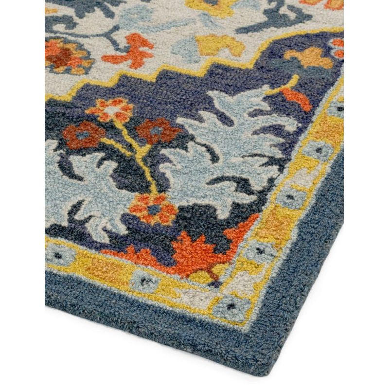Tapis de salon pure laine motifs persans Britania