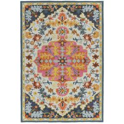 Tapis de salon pure laine motifs persans Britania