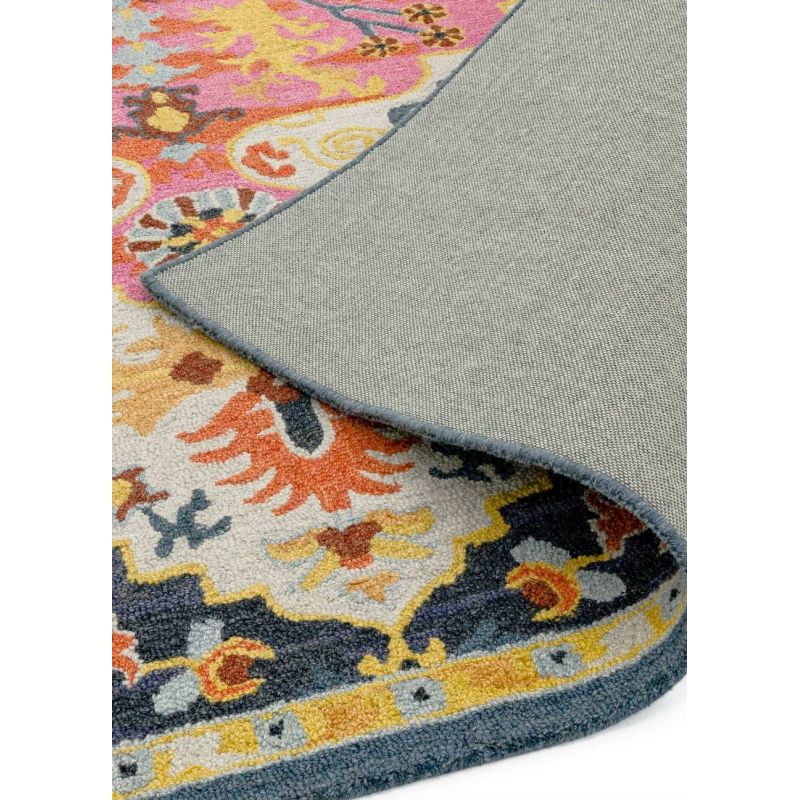 Tapis de salon pure laine motifs persans Britania