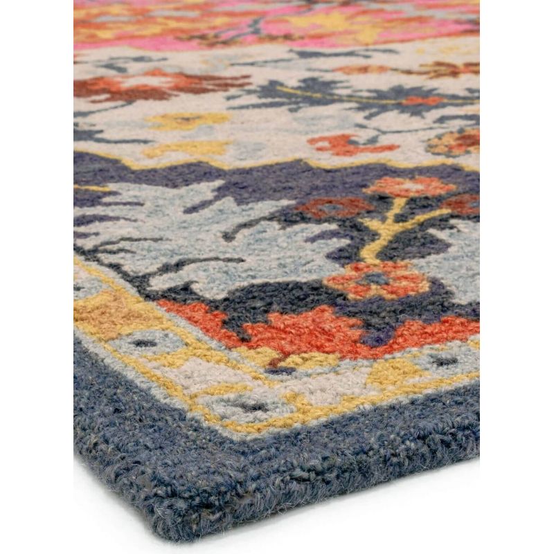 Tapis de salon pure laine motifs persans Britania