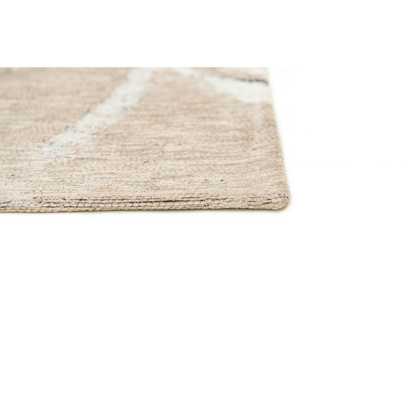 Tapis abstrait vert et rose en PET Fresque Indian Rice coin