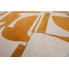 Tapis contemporain ocre en PET Papercut Curry zoom