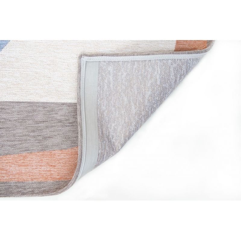 Tapis abstrait PASTEL en PET Shapes Secret dos