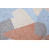Tapis abstrait PASTEL en PET Shapes Secret détail