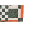 Tapis moderne décor damiers vert en PET Deep Green soin