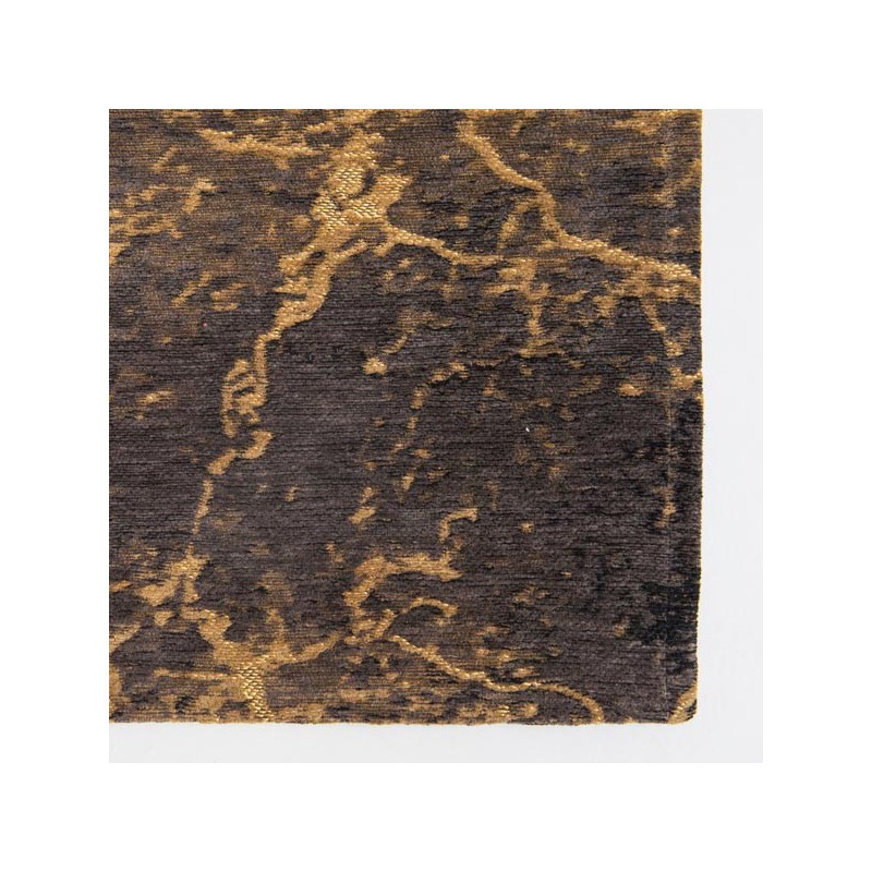 Tapis de salon design Mad Men Cracks Noir par Louis de Poortere