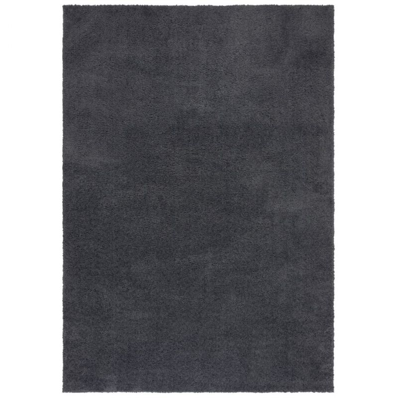 Tapis en polyester recyclé gris Snuggle Fluffy