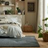 Tapis en polyester recyclé gris Snuggle Fluffy