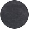 Tapis rond en polyester recyclé gris Snuggle Fluffy