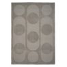 Tapis design en relief tufté main en laine gris Orb Alliance