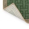 Tapis exterieur interieur100% PET Monogram Jade Green dos