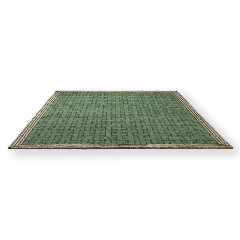 Tapis exterieur interieur100% PET Monogram Jade Green
