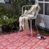 Tapis exterieur rouge 100% PET recyclé Porchester Poppy Red terrasse