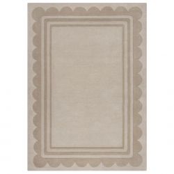 Tapis en laine beige naturel Lois
