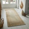 Tapis de couloir en laine beige naturel Lois