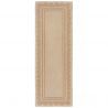 Tapis de couloir en laine beige naturel Lois