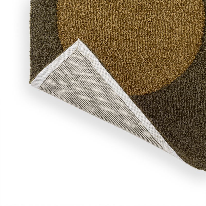 Tapis exterieur en PET recyclé vert Dots dos