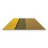 Tapis exterieur en PET recyclé Jaune Stripe