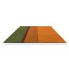 Tapis exterieur en PET recyclé Orange Festival Stripe perspective